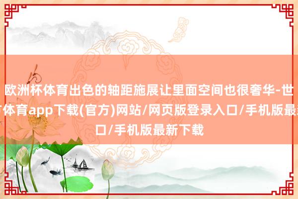 歐洲杯體育出色的軸距施展讓里面空間也很奢華-世博官方體育app下載(官方)網站/網頁版登錄入口/手機版最新下載