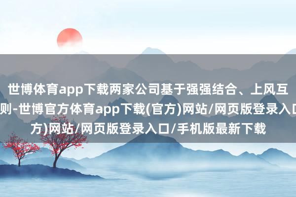 世博體育app下載兩家公司基于強(qiáng)強(qiáng)結(jié)合、上風(fēng)互補(bǔ)、平等并吞的原則-世博官方體育app下載(官方)網(wǎng)站/網(wǎng)頁版登錄入口/手機(jī)版最新下載