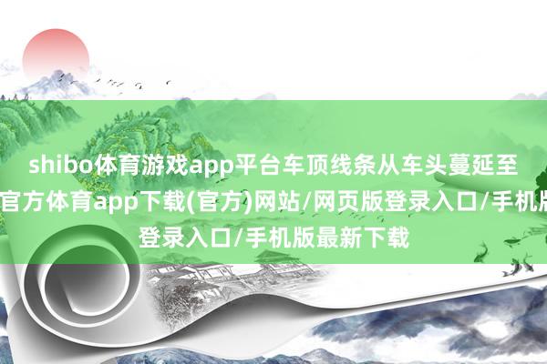 shibo體育游戲app平臺車頂線條從車頭蔓延至車尾-世博官方體育app下載(官方)網(wǎng)站/網(wǎng)頁版登錄入口/手機版最新下載