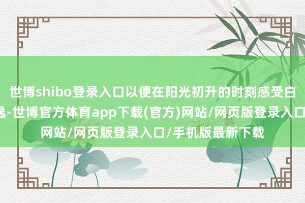 世博shibo登錄入口以便在陽光初升的時刻感受白河灣的寧靜與飄逸-世博官方體育app下載(官方)網(wǎng)站/網(wǎng)頁版登錄入口/手機版最新下載