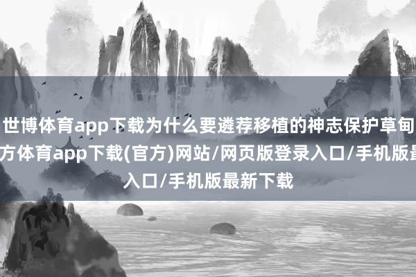 世博體育app下載為什么要遴薦移植的神志保護草甸-世博官方體育app下載(官方)網站/網頁版登錄入口/手機版最新下載