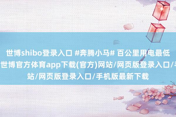 世博shibo登錄入口 #奔騰小馬# 百公里用電最低僅需8.8Kw-h-世博官方體育app下載(官方)網站/網頁版登錄入口/手機版最新下載