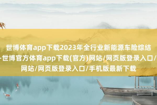 世博體育app下載2023年全行業新能源車險綜結伴本率為109%-世博官方體育app下載(官方)網站/網頁版登錄入口/手機版最新下載